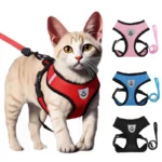 Cat Leash and Harness Cat Tent Kitten Harness Strap for Cats Neck Belt Anti Escape Pets Vest Harness Dog Neck Belt MBD01