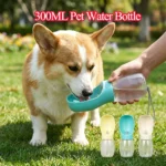 Portable Dog Water Bottle 300ml Leakproof Travel Pet Bowl for Small Large Dogs Hiking Outdoor Dispenser French Bulldog Supplies