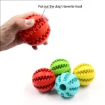 Dog Food Ball Pet Dog Toy Interactive Rubber Balls for Small Large Dogs Puppy Cat Chewing Toys Pet Tooth Cleaning Snack Ball - Image 5