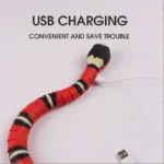 Automatic Cat Toys Interactive Smart Sensing Snake TeaseToys for Cats USB Charging Cat Accessories for Pet Cats Game Play To - Image 3