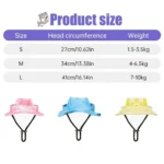 Pets Hat with Ear Holes Adjustable Baseball Cap for Medium Small Dogs Summer Dye Cats Sun Cap Pet Outdoor Hat Pet Supplies - Image 6