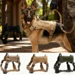 Tactical Dog Harness Leash Collar for Medium Large Dogs Military Pet Vest Adjustable Service Dog Harnesses For Training Walking - Image 6