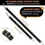 1PC Adjustable Pet Cat Dog Car Seat Belt Pet Seat Vehicle Dog Harness Lead Clip Safety Lever Nylon Colorful Traction Ddogs Leash - Image 6