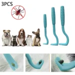 3pcs Remover Tweezer Tick Flea Remover Hook Tick Pull Pet Cat Dog Tick Clamp Accessories Pet Mite Flea Extractor Dog Accessory - Image 2