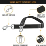 1PC Adjustable Pet Cat Dog Car Seat Belt Pet Seat Vehicle Dog Harness Lead Clip Safety Lever Nylon Colorful Traction Ddogs Leash - Image 4