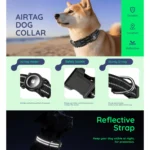 Waterproof Air Tag Dog Collar with AirTag Holder, Reflective Soft Padded & Safety Buckle, AirTag Pet Collar Adjustable for Dogs - Image 6