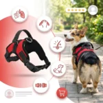No Pull Dog Harness Adjustable Reflective Pet Vest with Handle Breathable Escape-Proof Dog Harness for Small Medium Large Dogs - Image 6