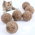 1Pc Natural Catnip Healthy Funny Treats Ball Pet Kitten Cat Playing Relaxing Toy Cat Mint Ball - Image 2