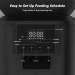 NITYERS 8L Automatic Dog Feeder, Smart Pet Food Dispenser with Key Control, Voice Recorder, Dual Power Supply, Timed Auto Cat Feeder with Stainless Steel Bowl - Image 4