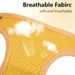 DH009Cartoon-Dog harness and leash set features a breathable honeycomb mesh design to prevent overheating and sweating. - Image 5