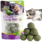 Catnip Balls Kitten Cat Nip Ball Licker Toy Natural Catnip Ball for Cats of All Breeds,Cat Lick Ball Toys That Fascinate Cats