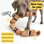 Pet Dog Simulated Sausage Plush Squeaky Toy BB Press Sound Bite-Proof Wear-Resistant Chew Toy dog Self-Play Stress Relief Toy - Image 2