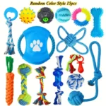 15PCS Dog Toys for Aggressive Chewers,Durable Rope Tug-of-War Chew Sticks &Unbreakable Rubber Balls for Small Medium Large Breed - Image 3