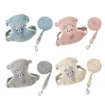 Lovely Small Pet Vest Chest Strap Dog Leash Traction Rope Walking Dog Cat Bunny Vest Harness Poodle Collar Leash Dog Accessories - Image 4
