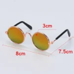 Lovely Vintage Round Pet Sunglasses Reflection Eye wear glasses For Small Dog Cat Animal Photos Props Accessories - Image 6