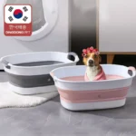 Dingdongpet Pet Surround Soft Collapsible Bathtub