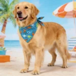 Sucado Dog Bandana Fruit Floral Spring Washable Soft Doggy Scarf Kerchief Summer Adjustable for Small Medium Large Dogs Pets - Image 3