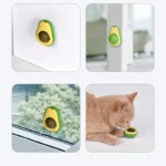 Natural Catnip Cat Wall Stick-on Ball Toy Scratchers Treats Healthy Natural Removes Balls to Promote Digestion Cat Grass Snack - Image 4