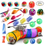 DualPet Kitten Toys Variety Cat Toy Combination Set Cat Toy Funny Cat Stick Sisal Mouse Bell Ball Cat Supplies 20 Piece Set - Image 6