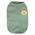 Waffle-Knit Dog Clothes Lightweight & Breathable Pet Sleeveless Tee Shirt Easy To Clean Puppy Outfit for Summer Outdoor Walking - Image 5