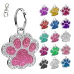 Personalized Pet Dog Cat Address Tags Engraved Cat Puppy Dog Accessories Engraved Stainless Steel Name Number Tag For Dogs Cats