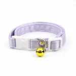 Cat Collar,Cotton Breakaway with Bell,Safety Buckle Wedding Cat Collar for Girl Boy Cats and Small Dogs,Adjustable Pet Supplies - Image 5