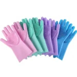 Pet Grooming Gloves Dog Cat Bathing Cleaning Glove Shampoo Scrubber Clean Soft Silicone Hair Removal Glove Hand Skin Protection - Image 6