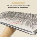 Dog Comb Brush for Dog Long Hair Cat Brush Car Animal Hair Solid Wood Pet Hair Remover Massage Cat Brush Pet Grooming - Image 5