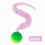 1/5/10PCS Cat interactive toys Tickle Cat Colorful bouncing ball Pet supplies Puzzle teasing indoor cat caterpillar elastic toy - Image 2