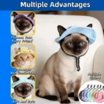 Pet cat fishing hat - Fashionable and cute. Essential for your cat's summer outdoor outfit. - Image 3