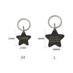 Dog Tag For Pets Personalized Star Shaped Collar Custom Name Phone Number Tag Pet ID Tag Gold Star Free Split Ring - Image 9