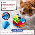 Interactive Dog Toys Snuffle Ball for Dogs Encourage Natural Foraging Skills, Snuffle Ball Dog Puzzle Toys Treat Ball for Large - Image 4