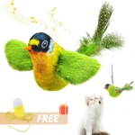 Simulation Bird Cat Toys Cats Interactive Cat Toy Realistic Bird Sound Cat Toy Plush Cat Toy Catnip Cat Toy for Cats Kitten Toy