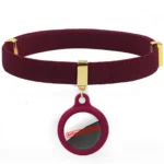 Fashion AirTag Cat Collars Elastic Dogs Kitten Collar with Silicone AirTag Holder GPS Tracker Collars Adjustable Pet Supplies - Image 6