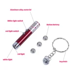 Laser Pointer Funny Cat Toys Laser LED Infrared Interactive Toy or Teaching Projection Indicator Mini Keychain Laser Pen - Image 2