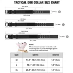 Adjustable Military Dog Collar Metal D-Ring and Buckle Working Dog Collar, Five-Level Adjustment for Medium and Large Dogs - Image 5