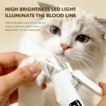 LED Light Pet Nail Clipper Cutter Grinder 2 In 1 Cat Dog Nail Trimmer Scissors Grooming Tool With Nail File - Image 6
