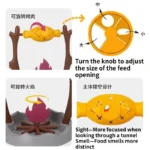 1set Pet Enrichment Rolling Tumbler Toy, Automatic Food Dispensing Toy, Interactive Entertainment Toy for Kitten - Image 4