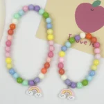 Sweet Cartoon Cat Pet Necklace: Handmade Beaded Adjustable Collar for Dogs & Cats - Adorable Kitten Charm Pendant for Small Pets - Image 3