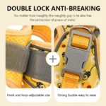 DH009Cartoon-Dog harness and leash set features a breathable honeycomb mesh design to prevent overheating and sweating. - Image 2