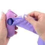 Dog Poop Bag Holder Portable Pet Waste Bag Dispenser Capsule Shape Dog Garbage Holder Dispensers Cleaning Supplies - Image 4