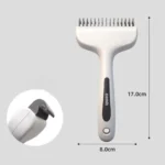Pet Dematting Comb for Cats Dogs Deshedding Grooming Brush Long Hair Detangling Undercoat Fur Remover Tool - Image 8