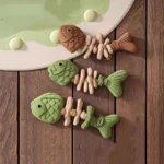 Catnip Balls Funny Fish Bone Cat Toys Lickable Snack Catnip Silvervine Kitten Chewing Cleaning Teeth Toy For Cats Pet Supplies - Image 5
