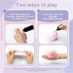 Shapeable Vacuum Squishies Sand Ball Grape Stress Ball Stress Relief Noisy Ball Desktop Squeezing Soothing Toy Birthday Gift - Image 5
