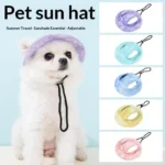 Pets Hat With Ear Holes Adjustable Baseball Cap For Medium Small Dogs Summer Dye Cats Sun Cap Pet Outdoor Hat Pet Supplies - Image 5