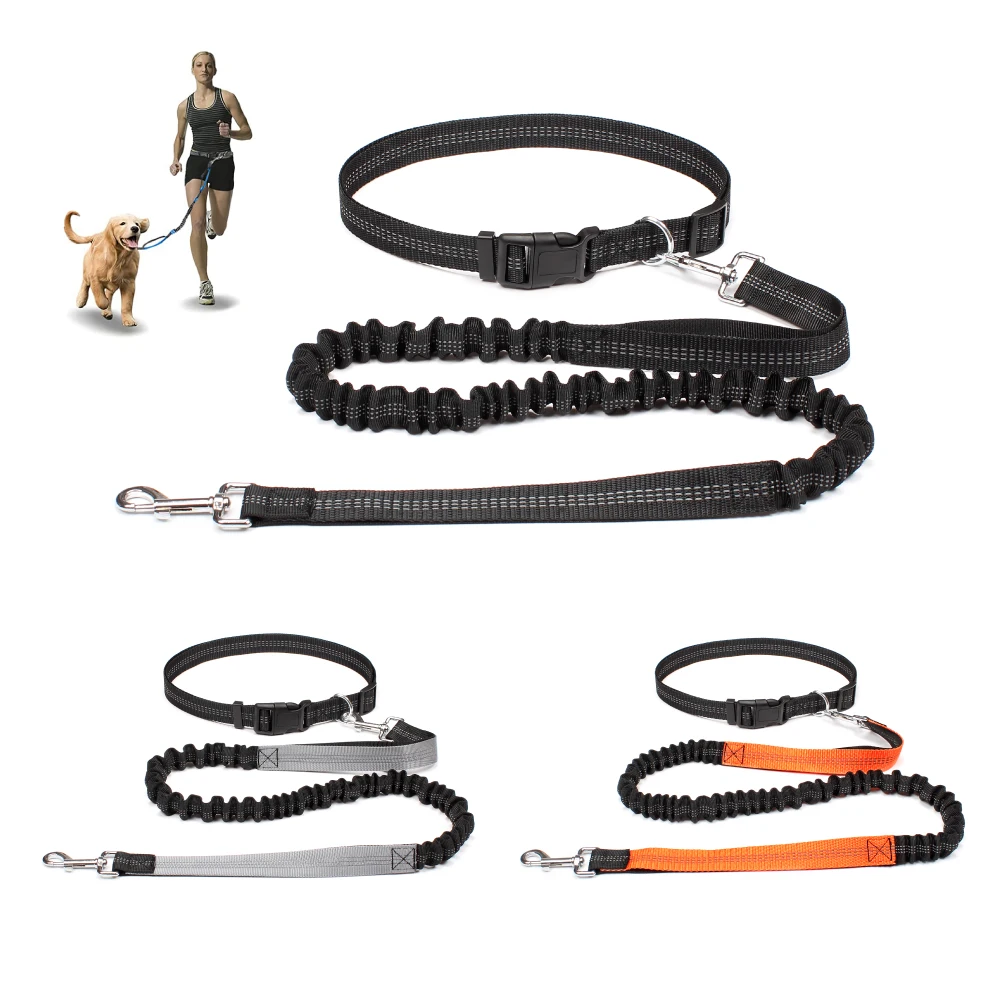 kf-S516784a0c31f4d4893e88f4348c80581N Hand Free Dog Leash for Pet Walking Running Jogging Adjustable Dog leash Waist Belt Chest Strap Traction Rope Dog Accessories - Image 1