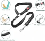 Pet Car Seat Belt Restraint Adjustable Puppy Safety Elastic Bungee Connect Dog Harness in Vehicle Travel Dog Reflective Leash - Image 4
