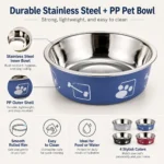 Stainless Steel Pet Bowl Thickened Anti Slip Dog Food Bowl Anti Knock Over Water Basin Pet Feeder for Cats Dogs - Image 3