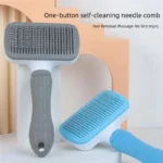 Self Cleaning Pet Hair Remover Brush Dog Cat Grooming Comb Efficient Dematting Tool Removes Loose Fur for Pets Daily Care - Image 3