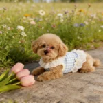 Cute Plaid Lace Pet Dress for Small Dogs Cats, Bowknot Ruffle Skirt Puppy Kitten Outfit, Summer Dog Cat Clothes - Image 2